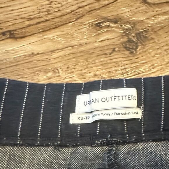 Urban Outfitters Navy Striped Trousers - Picture 3 of 6